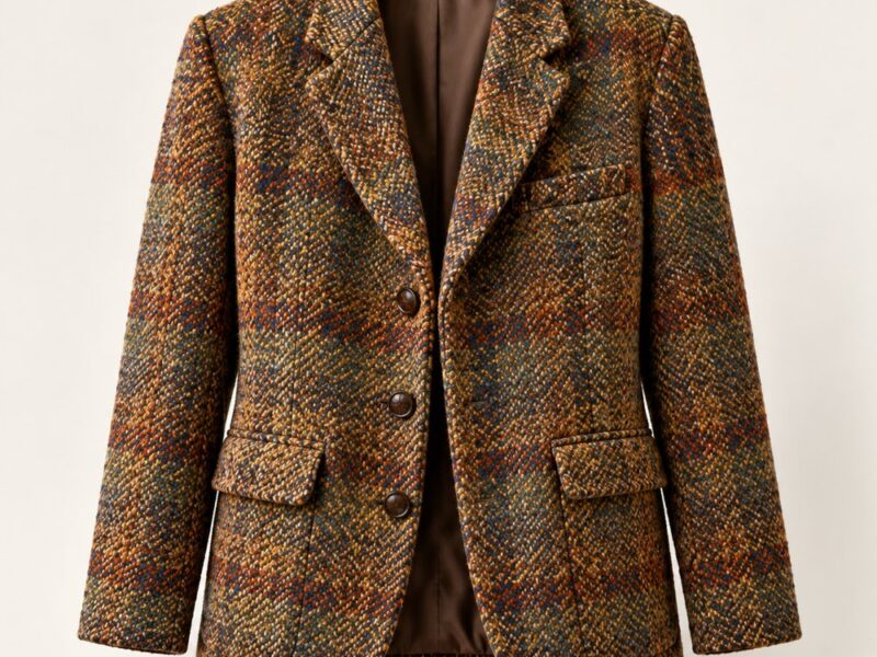 Entretenir une veste en laine chinée